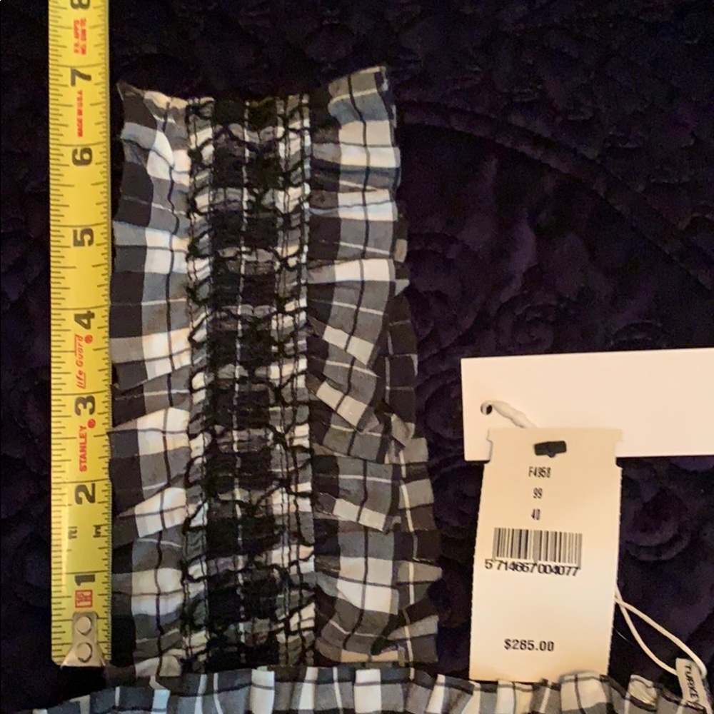 GANNI Seersucker Check Dress Gingham size 4, 8 ,10 - Picture 9 of 16